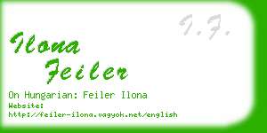ilona feiler business card